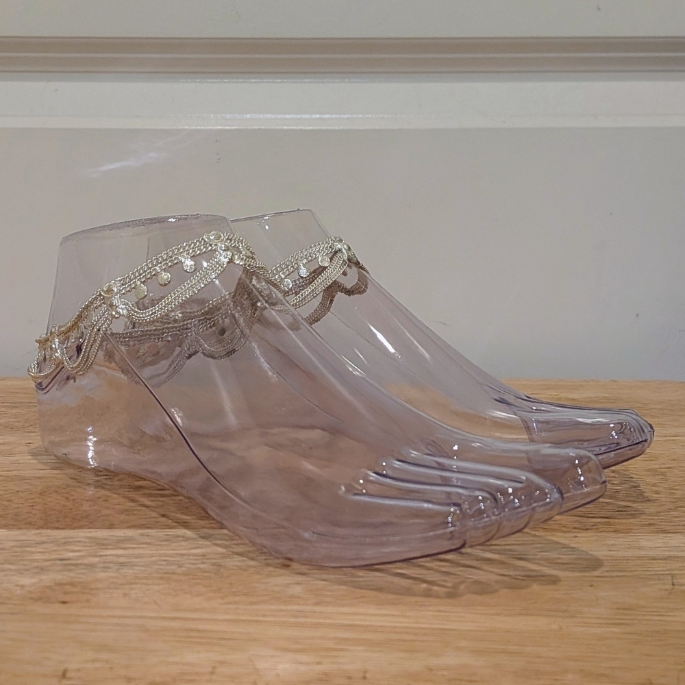NWT Beckwoman Pair of Boho Silverstone Anklets - Picture 5 of 8